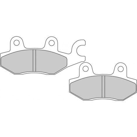 Plaquette de frein Ferodo pour Moto Kymco 125 Hipster 2000 à 2005 (1/2)