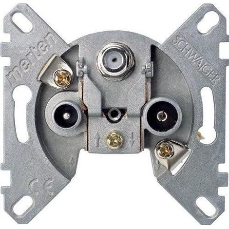 Prise antenne satellite merten montage facile 8.20 cm profondeur