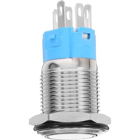 mm LED Drucktaster mit Selbstverriegelung für Kfz Geräte aus