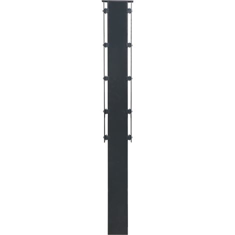 Gabionen-Zaunpfosten Premium 120x40x mm, 1400 mm, anthrazit