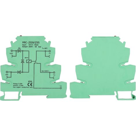 5V Elektromagnetisches Relaismodul MRC-25D61Z05, Zwischenrelais-Steuerplatine (1/5)