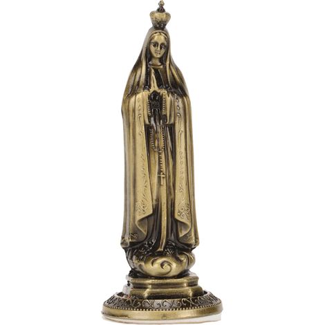 Statuette Vierge Marie en Alliage de Zinc Antique, Sculpture Détaillée Facile à Nettoyer, Décoration Religieuse Durable et Sans Odeur RF TL002 (1/5)