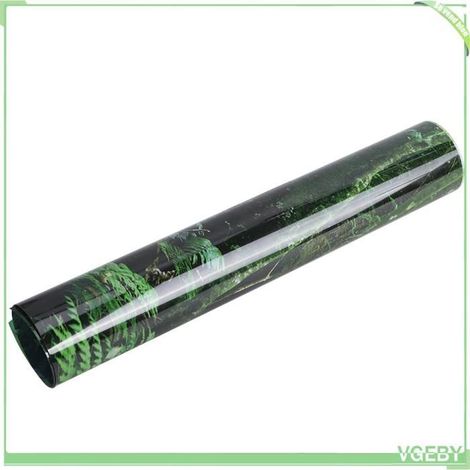 Autocollant pour aquarium - FAFEICY - 76x46 cm - Fond de forêt tropicale - PVC - Auto-adhésif (1/5)