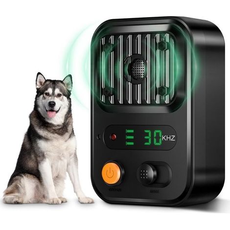 Automatique Boitier Ultrason Anti Aboiement Chien avec 3 Modes, Audio et Ultrasons Dispositif Anti-aboiement Noir (1/5)