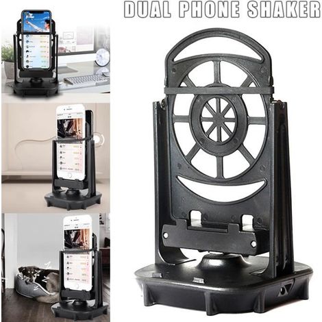 Agitateur de téléphone portable, pour deux téléphones automatique Shake Step gagnant Swing Device (1/4)