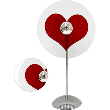 Lampe de table à projection en forme de cœur 4W, lumière d'ambiance décorative, douce et chaude, rotative à 360° (1/5)