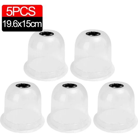 (5 pièces) Mini cloches de protection antigel en plastique pour serre, réutilisables, pour plantes de jardin, isolantes et hydratantes. (1/4)