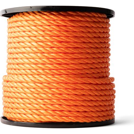 SNURO Corde Polypropylène (6mm, 50M, orange) - Universelle et polyvalente, des solutions pratiques pour tous les besoins