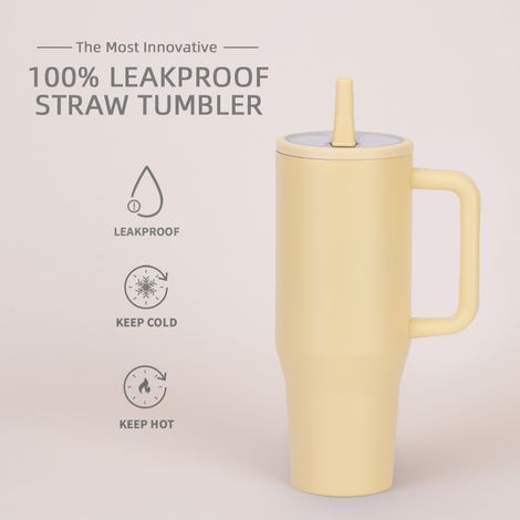 Tasse Isotherme Antifuite Voiture 2025 Nouveau 40oz Double Paroi Portable Couvercle Pliable Bec Verseur (1/5)