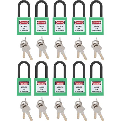 10set 38 mm / 1,5 pouces de sécurité Préparement d'ingénierie Isulation Isolation à l'épreuve de poussière pour les usines de construction Hôpitaux Chemicals (vert) (1/5)