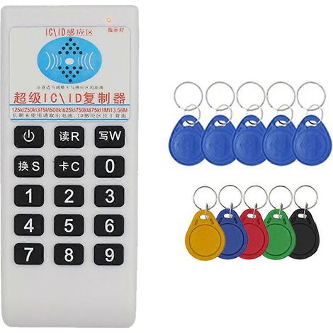 Lecteur et graveur de cartes RFID NFC + duplicateur de cartes porte-clés 5XUID/T5577 (1/5)