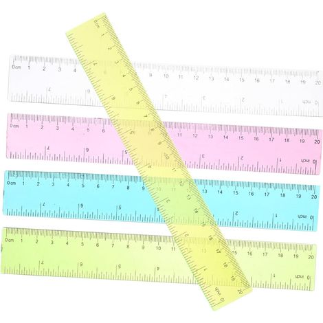 Règle en plastique DOITOOL de 20 cm, outil dessin et mesure (1/5)