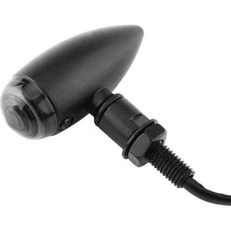 Clignotants Moto 2 Pièces Feux Clignotants Ambre Type Balle Noir pour Indicateur de Direction (1/5)