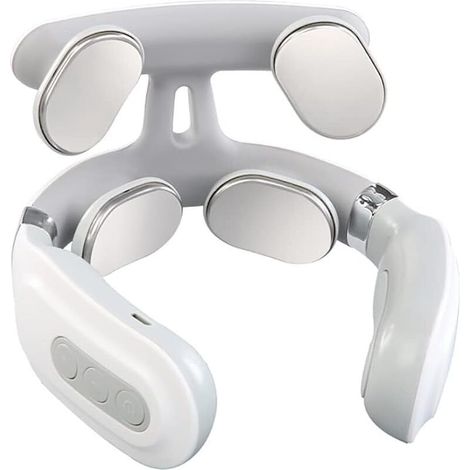 Masseur électrique à impulsions cervicales pour Le Cou, équipement de Massage Portable sans Fil avec 6 Modes de Massage et 9 Niveaux d'intensité, Une clé pour Ouvrir, pour Les têtes de Relaxation, So