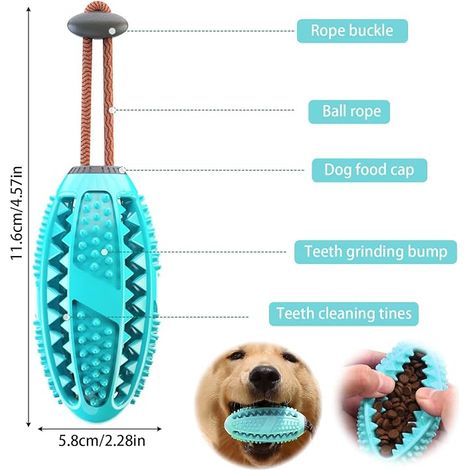 Toy Dog Rope Ball Clean Teeth Blue (1/4)