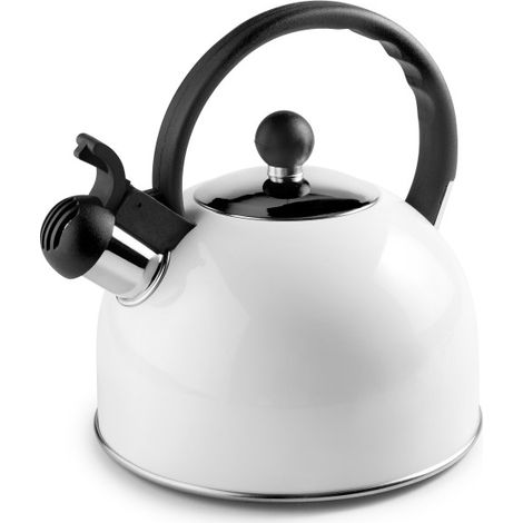Tetera pava inox blanca 2,5 l