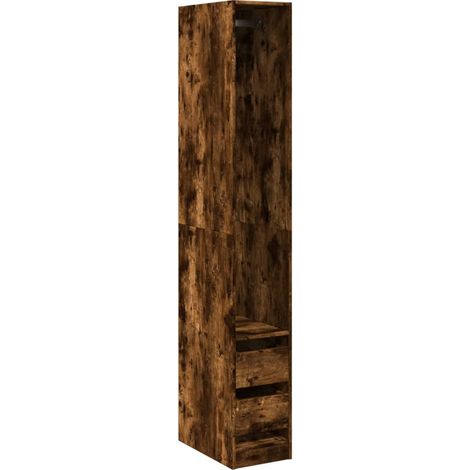 Maison Exclusive - Kleiderschrank Räuchereiche 30x50x200 cm Holzw