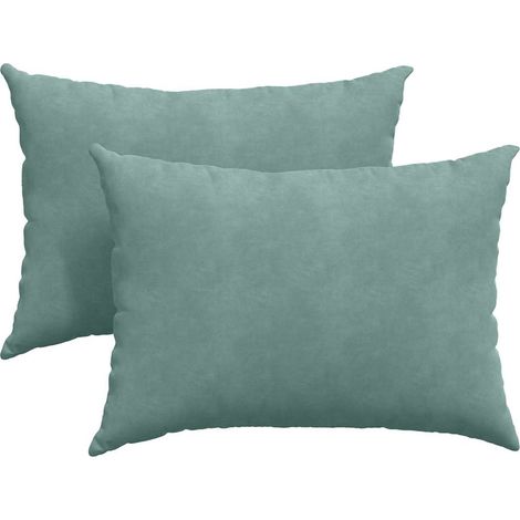 Maison Exclusive - Cuscini da Divano 2 pcs Verde Mare 70 x 50 cm Tessuto in Cords