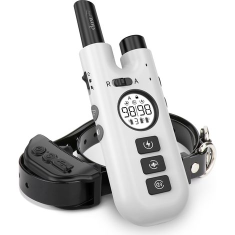 collier anti aboiement chien-Dresseur de chiens télécommandé de 800 mètres, suppresseur d'aboiements automatique, collier de dressage électronique, accessoires pour animaux de compagnie. (1/5)