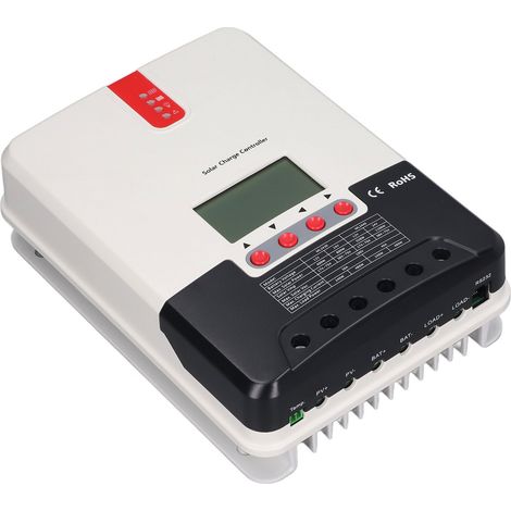 Régulateur de charge solaire MPPT 40A, écran LCD dynamique, contrôleur de panneau solaire avec sonde de température, batterie 12V/24V, régulateur intelligent (1/5)