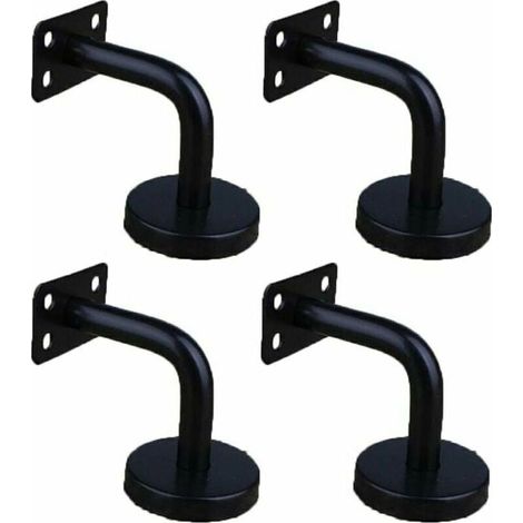 royaluxe -4 Pièces Acier Inoxydable Supports de Main Courante pour Fixation Murale Supports de Rail d'escalier pour Rampe Escalier Support Mural de Garde-Corps (1/3)