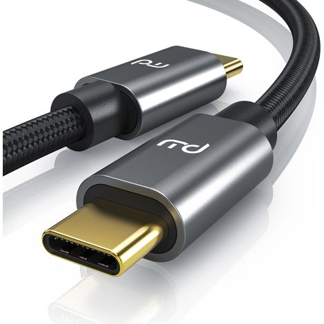 Primewire 2m USB C 3.2 Kabel Gen 2x2-100W PowerDelivery Ladekabel - Datenkabel 20 Gbit/s - Schnellladekabel - USB 3.2 Gen2x2 - Nylonummantelung - 2m (1/5)