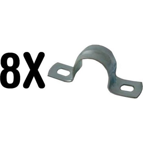 8 abrazadera metalica para tubo 22mm