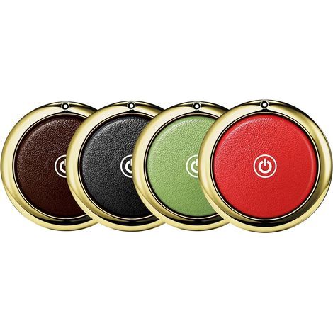 Étiquettes GPS (iOS uniquement) pour chiens, chats, sacs, sacs à dos et plus (noir, rouge, vert et marron) alimentées par batterie
