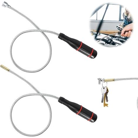 Flexible Magnetic Pick Up Tool Portable Foldable Magnetic Grip Strong Flexible Magnetic Bar for Grabbing Small Parts Metal Objects (1/5)