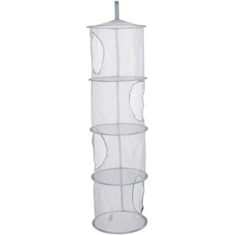 Mesh Suspendu, Rangement Suspendu à 4 Niveaux à 4 Niveaux Pliable Suspendu Filet de Rangement, Filet de Rangement en Mailles suspendues, Rangement de Jouets Suspendu, Organisateur de