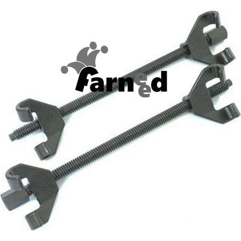 ATTREZZO COMPRIMI MOLLA SMONTA AMMORTIZZATORI MOLLE 38 CM AUTO MOTO