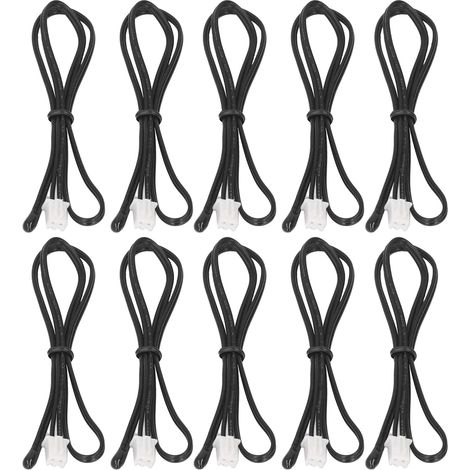Sonde De Capteur De Température 10K, 10 Pièces, Thermistance NTC pour Climatiseur, étanche, Résistante à la Rouille, Sensible Et Fiable (1/5)