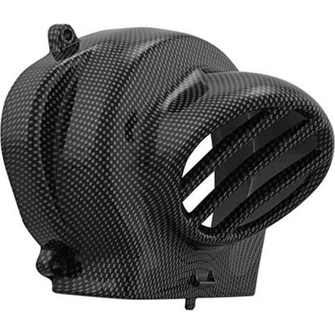 Cubierta del ventilador / alternador / ventilador de encendido STR8, carbono, Gilera / Piaggio AC (motores sin convertidor catalítico)