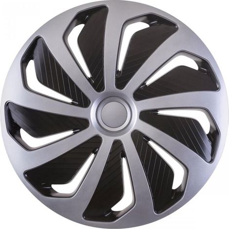 Enjoliveur de voiture Wind noir et argent 14 pouces