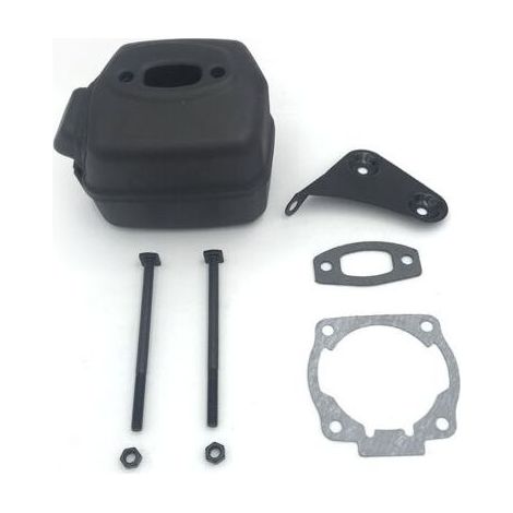 Silencieux d'échappement avec boulon et joint pour Husqvarna Husky 50 51 55 tronçonneuse (1/5)