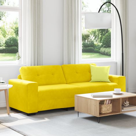 3-Sitzer-Sofa Gelb 180 cm Samt vidaXL (1/5)