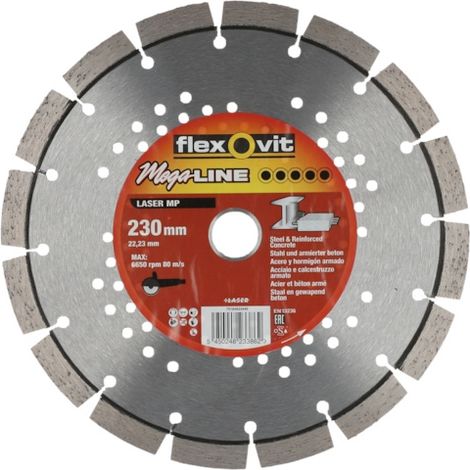 Disque diamant MEGA-LINE - Ø 230 mm - Ø alésage 22.2 mm - FLEXOVIT