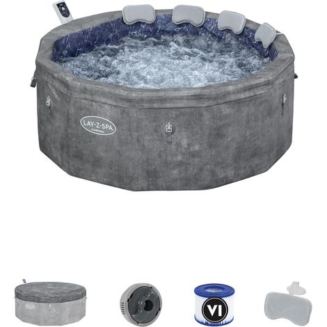 1 Spa Gonflable Carrara, 140 Jets AirJet, Mousse ThermaCore, Application SmartSpa, 4 à 6 Personnes