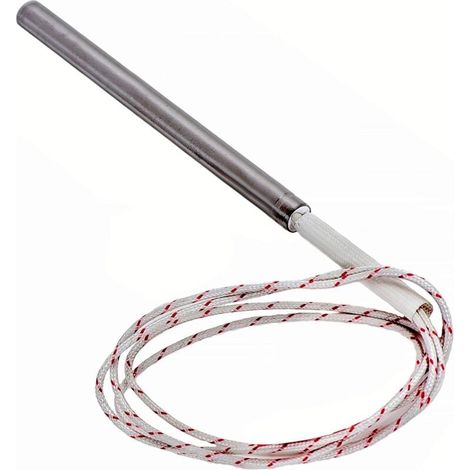 DOJA INDUSTRIAL Bougie Allumage Poele à Granulés Resistance Poele Pellets Longueur: 180 mm Diamètre: 10 mm Puissance: 300 W Tension: 220 V Chaleur Rapide, Facile à Remplacer (1/4)