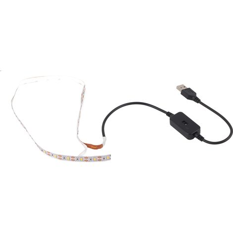 Bande lumineuse LED 5V USB à détection de mouvement, lumière chaude, pour placards, penderies et couloirs, 0,5 m (1/5)