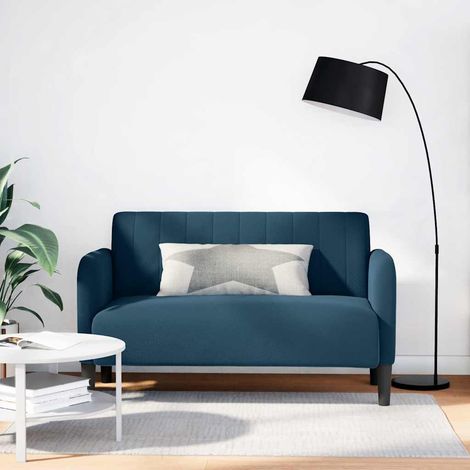 Zweisitzer-Sofa Blau 109 cm Samt