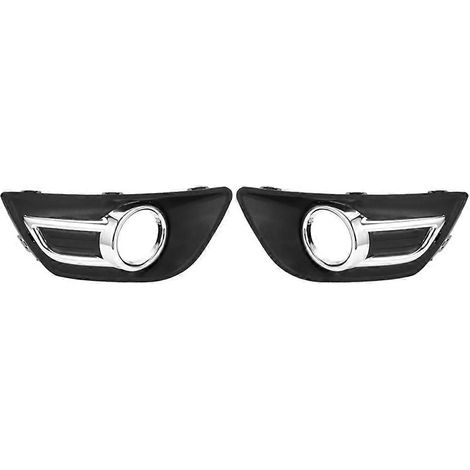 1 paire de caches chromés pour feux antibrouillard avant de pare-chocs avant Citroën C4 (2008-2011) (1/5)