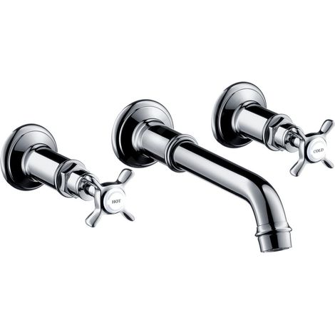 hansgrohe AXOR Montreux Mélangeur lavabo 3 trous encastré, (1/4)