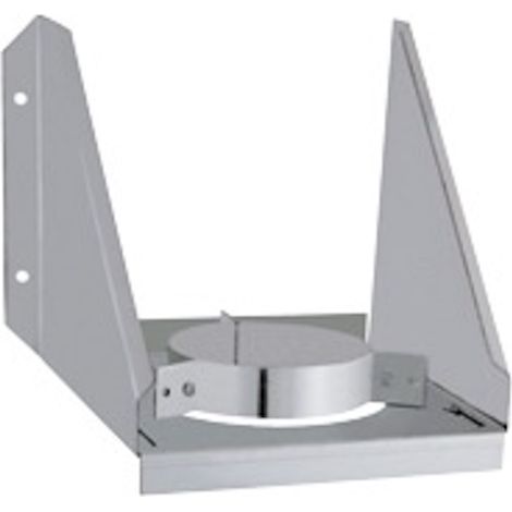 Verstellbare Wandhalterung – Für isolierte flexible Leitungen Ø 130/190 mm – Verstellbarer Bereich 60 bis 110 mm – Verzinkte Ausführung JONCOUX