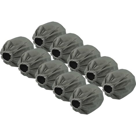 vhbw 10x filtro de tela reemplaza Bosch 2609256F41, para aspiradora industrial, aspirador húmedo/seco - Bolsa tejido, lavable gris