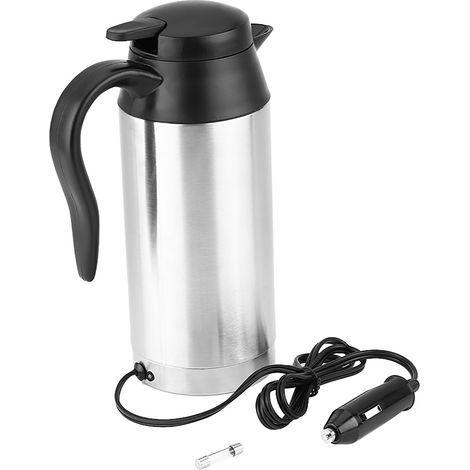 Bouilloire Chauffante 750ml 12V Acier Inoxydable pour Allume-cigare, Mug Isotherme Électrique de Voyage (1/5)