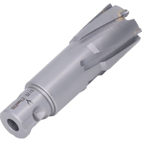 Hartmetall-Kernbohrer für Magnetbohrmaschinen, Stahlplattenschneider, Lochöffner, 50 mm Durchmesser, Bohrtiefe 27 mm / 1,06 Zoll (1/5)