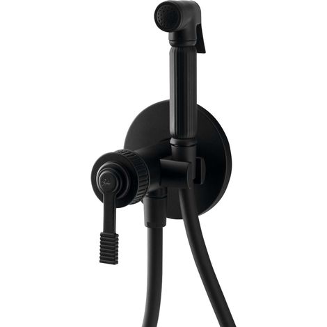 Sapho Versi - Miscelatore bidet ad incasso con doccetta, con corpo incasso, nero opaco RV013/15 (1/4)