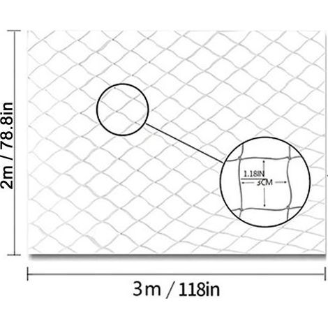 Filet de balcon, clôture de sécurité anti-chute pour chat, barrière robuste pour animaux de compagnie, filet de protection résistant aux intempéries, pour balcon, escaliers, porte, fenêtre, portail