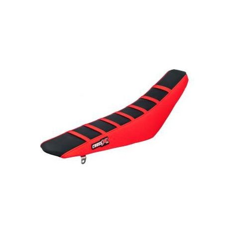 HOUSSE DE SELLE HONDA CRF 450 2021 CRF TOP BLACK- SIDE RED-STRIPES RED (M118-3BRR)